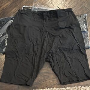 HLTPRO 3 Pack Plus Size Biker Shorts for Women 8" High Waist Tummy Control Yoga